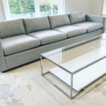 Custom Polished Stainless Steel Coffee Table Frame