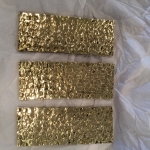 Custom Hammered Polished Bronze Samples (Exclusive Finish)