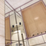 Custom Mirror & Polished SS Inaly Bathroom Vanity