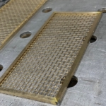 Custom Brass Frame & Matching Metal Mesh Doors