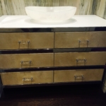 Custom Polished Stainless Steel Vanity Frame