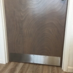 Custom Brushed Stainless Steel Door Toe Kick