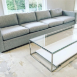 Custom Polished Stainless Steel Coffee Table Frame