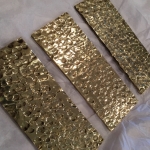 Hammered Polished Bronze Samples (Exclusive Finish)