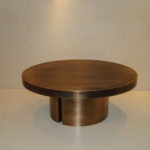 Custom Oil Rubbed Bronze Cladded Coffee Table