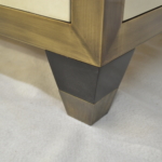 Close Up- Custom Oil Rubbed Bronze Cabinet Frame, Legs & Sabot