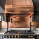 Custom Copper Hood & Matching Backsplash