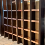 Custom multiple natural copper shelves for a master bedroom wall. I have been told we work very well with copper.