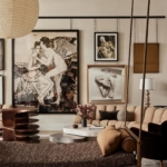 Custom bronze ceiling hung decorative swing with detailed upholstery. Finish lite antique bronze. Satin lacquer. All hand made. And installed By RBL METALS -